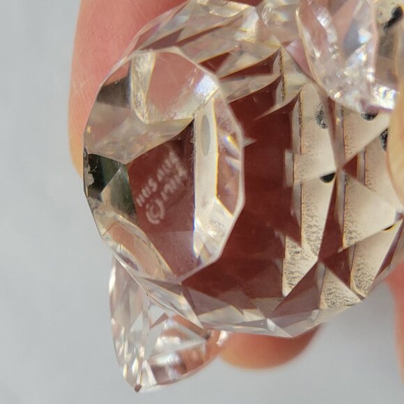 vtg IRIS ARC Swarovski Crystal Owl Bird Black Eyes Small Figurine  1.5" EUC Rare - Picture 8 of 9